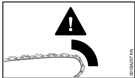 STIHL MSE 170 C, 190 C, 210 C, 230 C - Un rebond se produit par exemple - 1