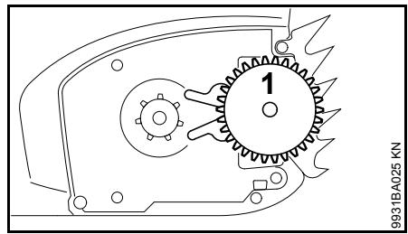 STIHL MSE 170 C, 190 C, 210 C, 230 C - Montage de la rondelle de tension - 1