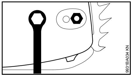 STIHL MSE 170 C, 190 C, 210 C, 230 C - Démontage du couvercle de pignon - 1