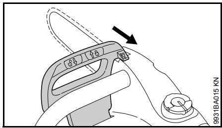 STIHL MSE 170 C, 190 C, 210 C, 230 C - Déblocage du frein de chaîne - 1