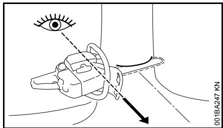 STIHL MSE 170 C, 190 C, 210 C, 230 C - Exécution de l'entaille d'abattage - 1