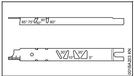 STIHL MSE 170 C, 190 C, 210 C, 230 C - Pour le contrôle des angles - 1