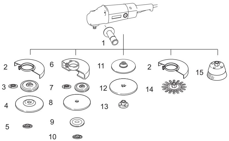 MAKITA GA7050 GA7050R GA9050 GA9050R - ACHTUNG: - 1