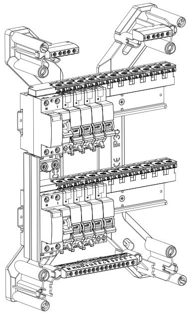 LEXMAN Tableau électrique nu 1 rangée 13 modules . 480014-480015-480016-480017 - ET DE LA PORTE - 2