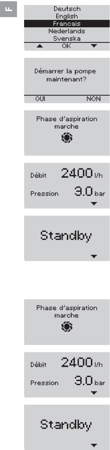 GARDENA Comfort 5000/5E LCD - Premium 6000/6E LCD - Demarrer la station de pompage : - 3