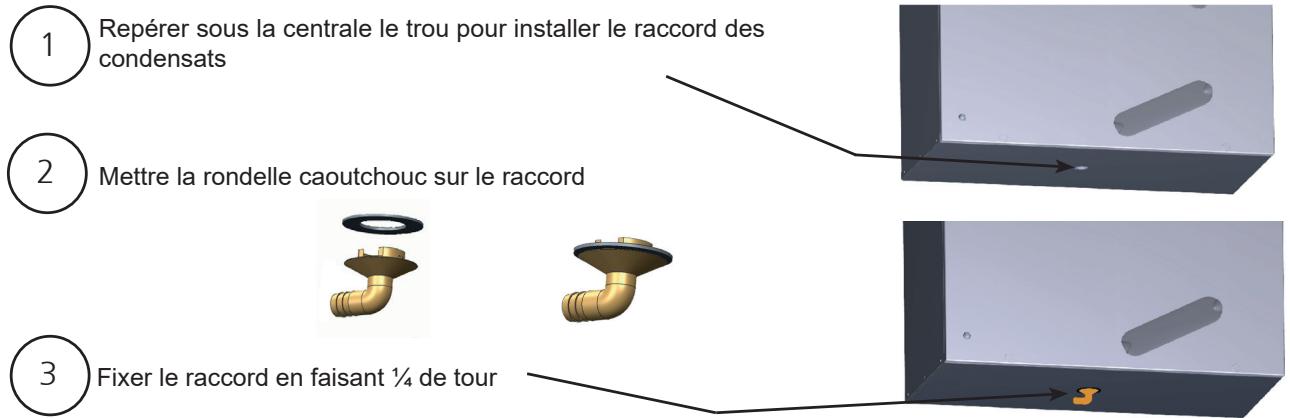 SAUTER PANEGA - Installation du raccord condensats - 1