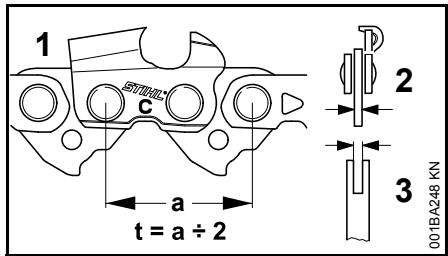 STIHL MS 170, 180 - Dispositif de coupe - 1
