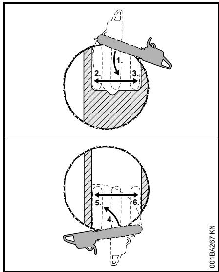 STIHL MS 170, 180 - B) Troncs de grand diamètre - 1
