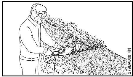 STIHL HSE 61, 71, 81 - Loddrett snitt - 2