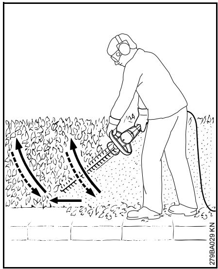 STIHL HSE 61, 71, 81 - Corte vertical - 1