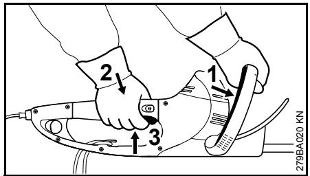 STIHL HSE 61, 71, 81 - Oεση σε λειουργία - 1