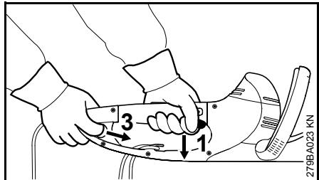 STIHL HSE 61, 71, 81 - Apparaat uitschakelen - 2