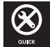 METABO W 22-180 MVT W 22-230 MVT WE 22-180 MVT WE 22-230 MVT WE 22-230 MVT Quick - Securing/Releasing the "Quick" clamping nut (depending on features) - 1