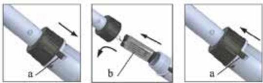 GRE ELECTRIC VAC VCB10 - AUSBAUEN DES AKKUS - 1