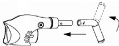 GRE ELECTRIC VAC VCB10 - Montaje de la empunadura - 1