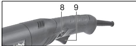METABO W 1100-115 W 1100-125 W 1150-125 WP 1200-115 RT WP 1200-125 RT WE 1500-125 RT WE 1500-150 RT WEV 1500-125 RT WEV 1500-125 Quick RT - Máquinas con interruptor de protección (confunción de hombre muerto): - 1