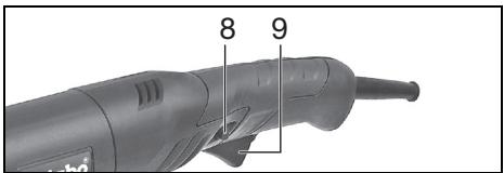 METABO W 1100-115 W 1100-125 W 1150-125 WP 1200-115 RT WP 1200-125 RT WE 1500-125 RT WE 1500-150 RT WEV 1500-125 RT WEV 1500-125 Quick RT - Machines met jegheidsschakelaar (met dodemansfunctie): - 1