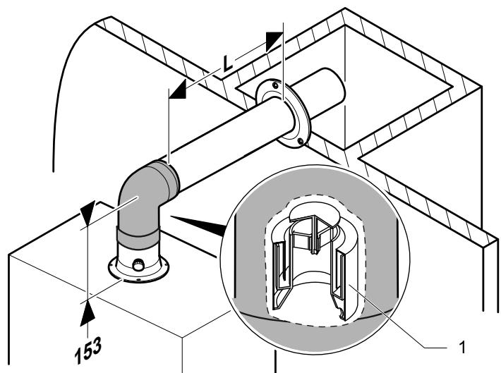 SAUNIER DUVAL THEMAPLUS CONDENS F 25 F 30 F 35 - Système ventouse pour conduit collectif sous pression 0 80/125 mm (installation de type C43P) - 3
