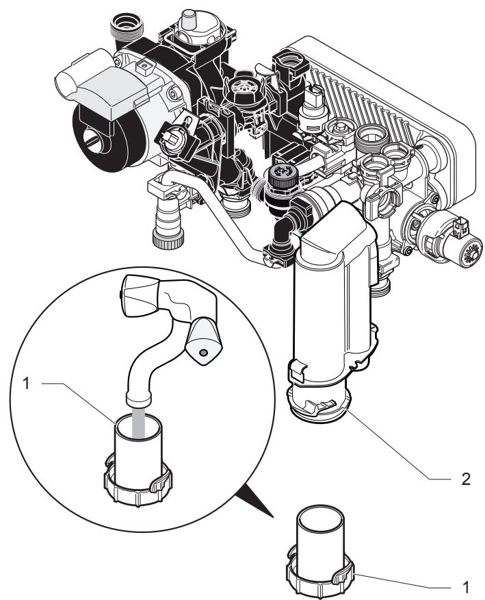 SAUNIER DUVAL THEMAPLUS CONDENS F 25 F 30 F 35 - Remise en pression du système - 1