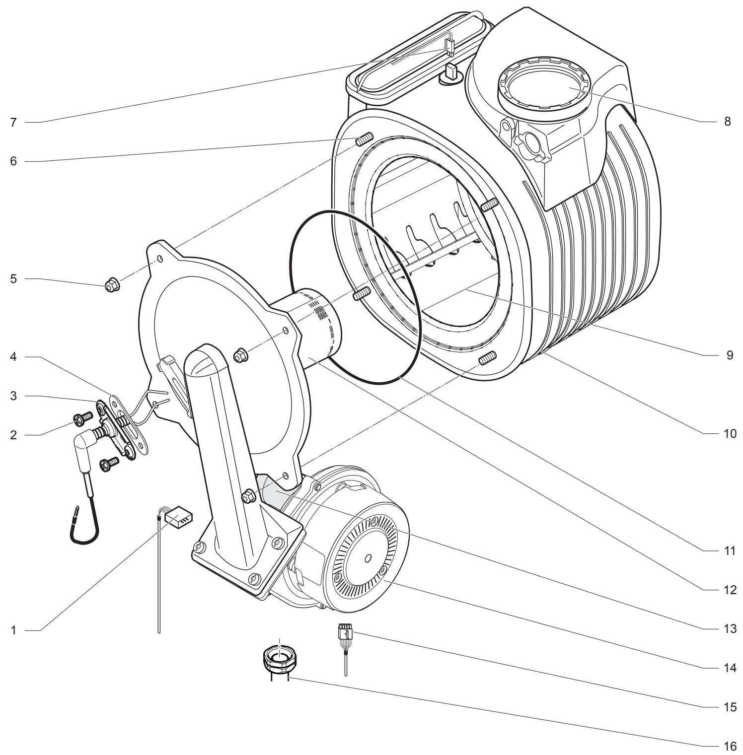 SAUNIER DUVAL THEMAPLUS CONDENS F 25 F 30 F 35 - Bloc de combustion - 1