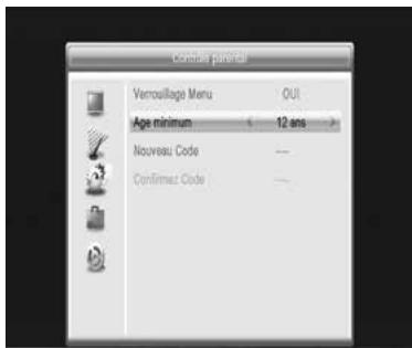 ASTRELL DéCODEUR TNT HD 011128.2 - Pour selectionner le niveau moral : - 1