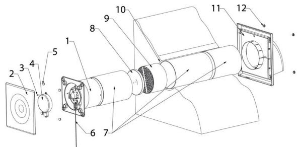 AUTOGYRE DOUBLE FLUX CASSIO 100 MM - CHARACTERISTIQUES ET COMPOSANTS - 1