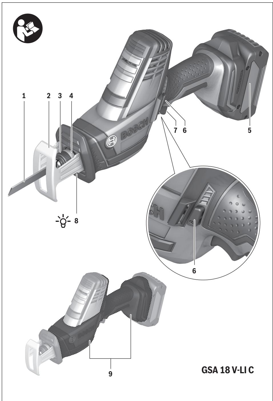 BOSCH PROFESSIONAL GSA 18V-LIC - 2