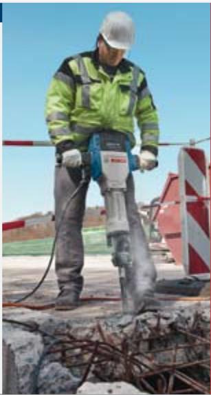 BOSCH GWS 24-230 - Puisance de burinage dans le beton C 30 / 35 - 2