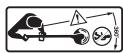 RYOBI RBC18X20B4 OBC1820B - SYMBOLES APLIQUÉS SUR LE PRODUIT - 8