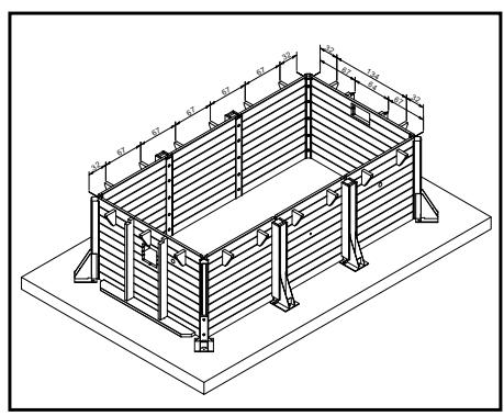 UBBINK RECTANGULAIRE L.4.5 X L.2.5 X H.1.4 M - Portata minima - 44