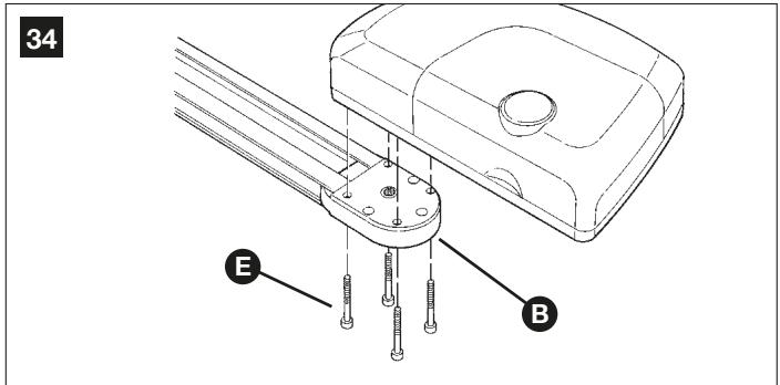 NICE HOME AVIO600 AVIO1000 - – Fixation de l'opérateur au rail - 1