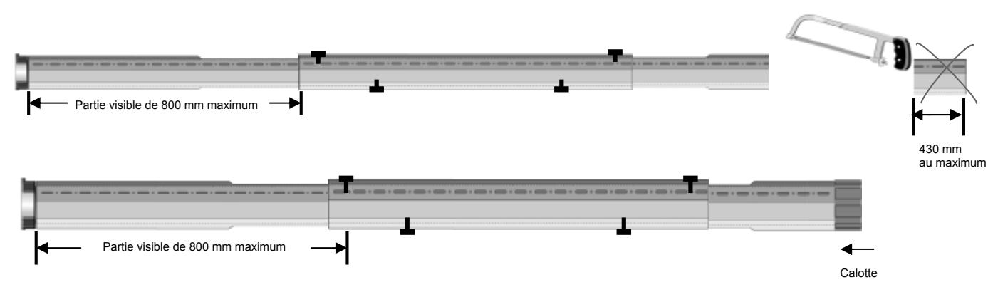 NICE HOME RMEKIT AXS 3017 - Pour une longueur de tube comprise 1801 mm et 2600 mm - 2