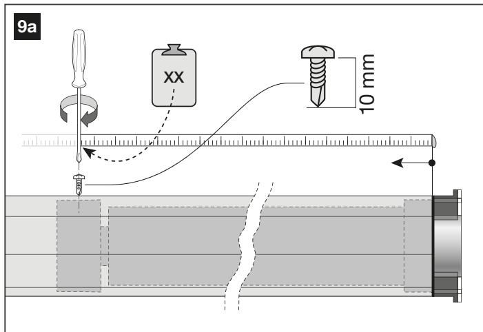 NICE HOME RMEKIT AXS 3017 - - For a tube length between 1801 ~mm and 2600 ~mm - 10