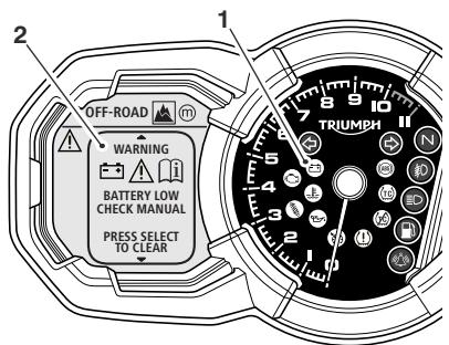 TRIUMPH Explorer XCA - 2016 - Témoin de batterie - 2