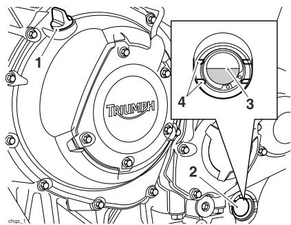 TRIUMPH Explorer XCA - 2016 - Contrôle du niveau d'huile - 1