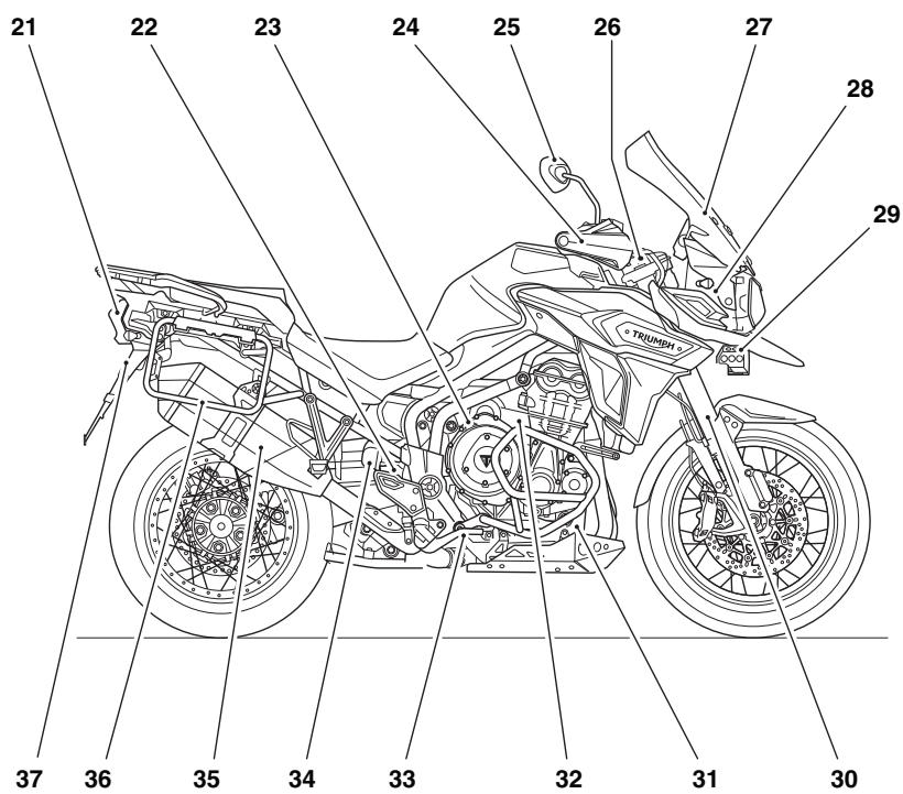 TRIUMPH Explorer XCA - 2018 - IDENTIFICATION DES PIECES - 2