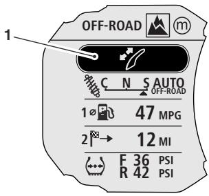 TRIUMPH Explorer XR - 2016 - Mode réglage du pare-brise - 1
