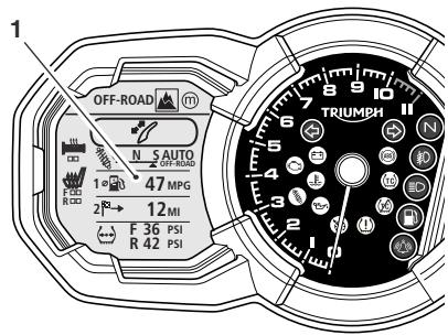 TRIUMPH Explorer XRT - 2017 - Écran d'affichage multifonctions - 1
