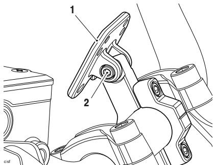 TRIUMPH Tiger XCA, Tiger XCX, Tiger XR, Tiger XRT, Tiger XRX et Tiger XRX-LRH - Support de montage de système de navigation par satellites (le cas échéant) - 1
