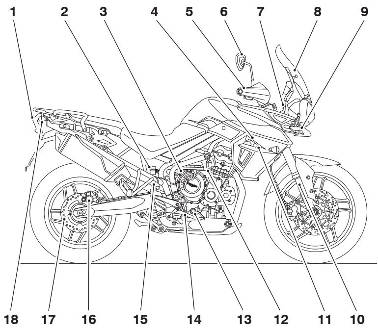 TRIUMPH Tiger XCA, Tiger XCX, Tiger XR, Tiger XRT, Tiger XRX et Tiger XRX-LRH - Modèles tiger 800 XR (suite) - 1