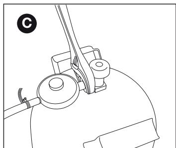 BARBECOOK SIESTA 412 - Letkun ja sällion liittäminen paineensåätmeen - 3