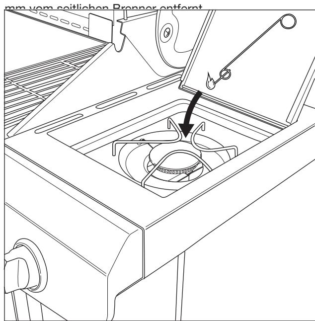 BARBECOOK SIESTA 412 - VERWENDEN EINES STREIHHOLZES - 1