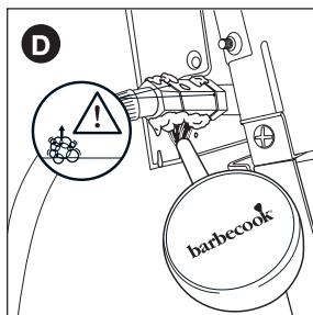 BARBECOOK SIESTA 412 - Lai pārbaudītu, vai nav gāzes noplūdes - 6