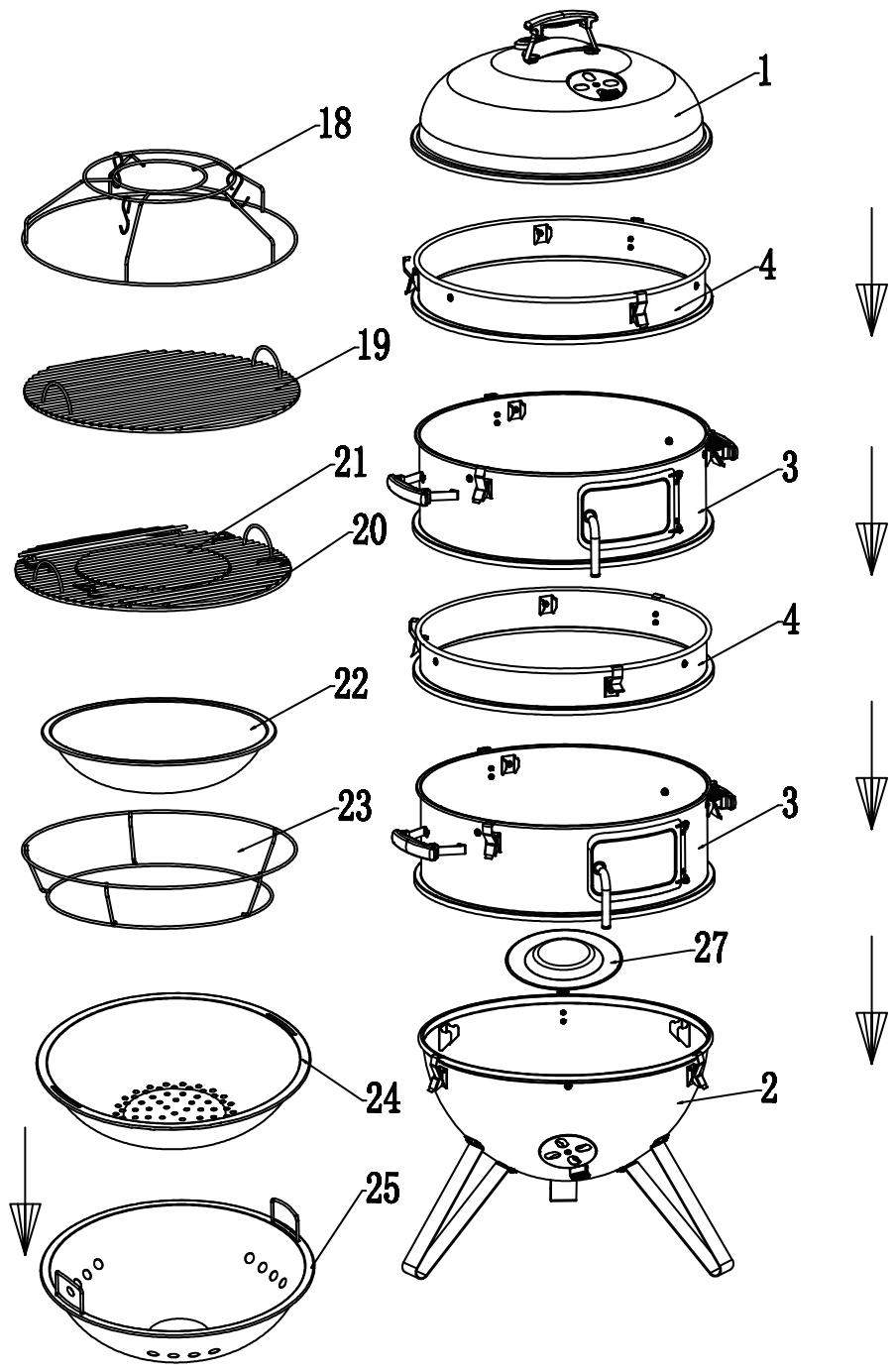 BARBECOOK OSKAR M OSKAR L - Oskar L - 53