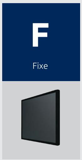 SEDEA SUPPORT TV FIXE - Choix du type de support - 1