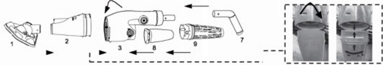 GRE VCB50 - Sestavení držadla - 1