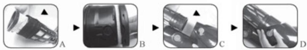 GRE VCB50 - Wie bringe ich den Standardfilter an - 1