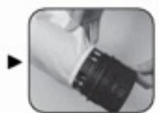 GRE VCB50 - Reinigungsschritte des kleinen oder grossen Mikrofilterbeutels (A-B-C-D): - 3