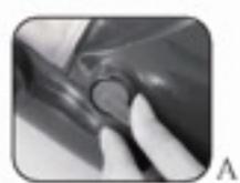 GRE VCB50 - The cleaning steps of small micro filter bag or bigger micro filter bag (A-B-C-D): - 1