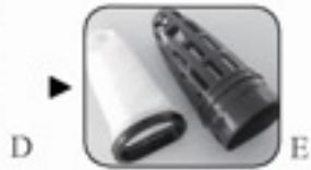 GRE VCB50 - Limpeza do aspirador(before do uso de um dosedados - 7